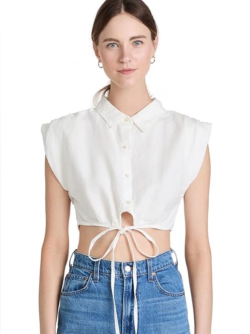 Dl1961 Ines Cropped Shirt